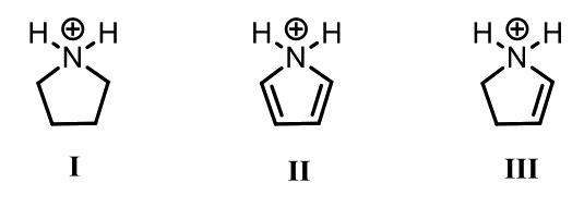 GATE XL 2024 Q14 figure: The CORRECT order of acidity of the following compounds is