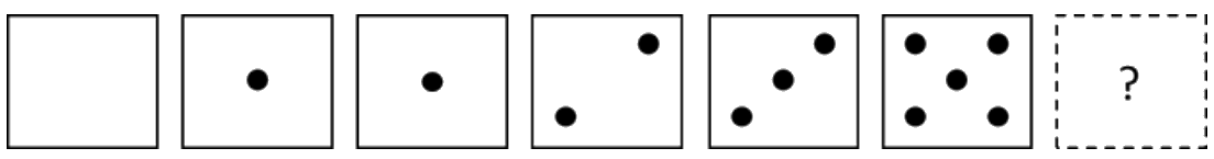 GATE XL 2026 Q2 figure: To continue the sequence of tiles shown, the tile indicated by the question mark should be