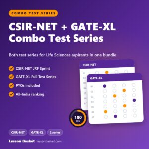 CSIR-NET and GATE-XL combo test series: both Life Sciences test series in one bundle